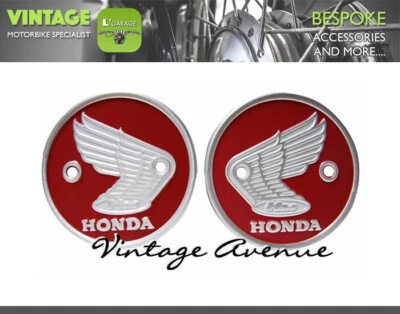 $19.90 • Buy HONDA CB93 CB96 CB160 CL160 FUEL GAS TANK EMBLEM *RED 6cm Diameter*