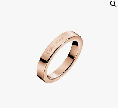Calvin Klein Rose Gold Tone Hook Ring Size “O” Bnwt • £34.99