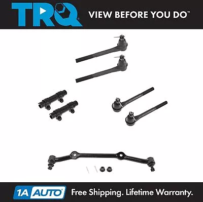 TRQ Steering Suspension Kit Inner Outer Tie Rod Adjuster Drag Link 7pc For GM • $92.95