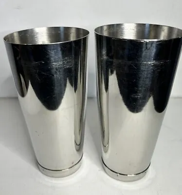 Vtg Bartender Bar Stainless Steel Cocktail Drink Mixer Shakers Martinis • $14.12