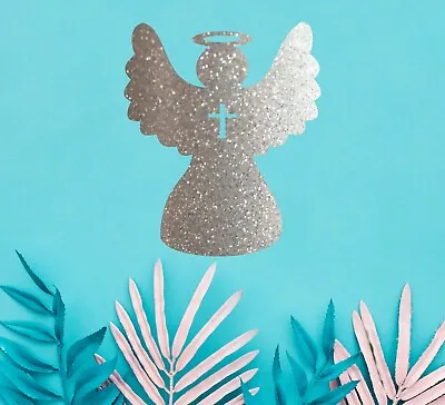 £4.50 • Buy Glitter Angel Wall Art For Any Smooth Surfaces,