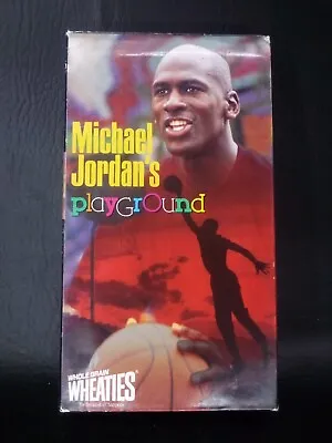 Vintage 1991 Michael Jordan's PlayGround CBS FOX Video Sports VHS-Wheaties • $9