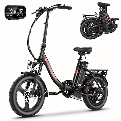 16  Fat Tire Electric Bike For Adults City Folding Ebike 48V Commuter Bivycle • $558.99