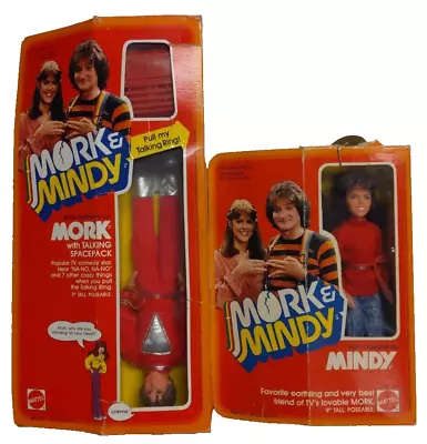 1979 Mattel Mork & Mindy Doll Mork With Talking Spacepack SET WITH PACKAGE • $65.99