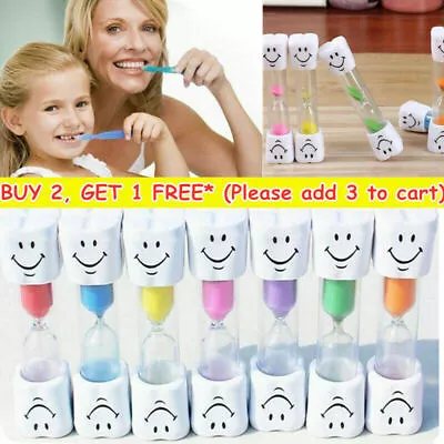 Smile Toothbrush Timer Childrens Kids 2 Minute Sand Egg Time Teeth Brushing Gift • $10.99