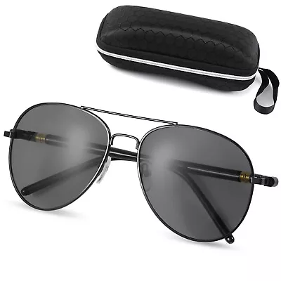 Aviator Sunglasses For Men Women HD Polarized UV400 Mirrored Lens Metal Frame AU • $30.39