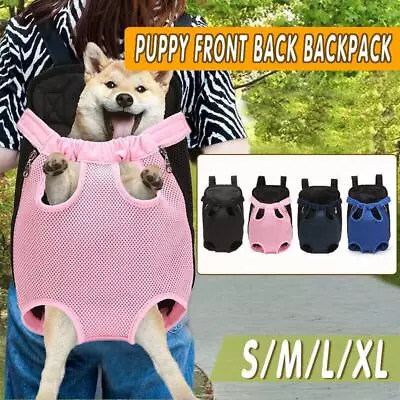 Pet Carrier Dog Cat Puppy Front Back Backpack Shoulder Carry Sling Pouch Bag AU • $11.86