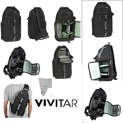 Travel Camera Bag Case Backpack For DSLR SLR Canon EOS Rebel Nikon Sony Pentax • $34.55