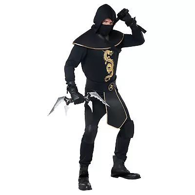 Elite Assassin Adult Mens Ninja Halloween Costume • $32.36