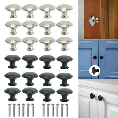 £6.95 • Buy 1-40PCS Stainless Steel Door Knobs Cabinet Handles For Cupboard Drawer Kitchen
