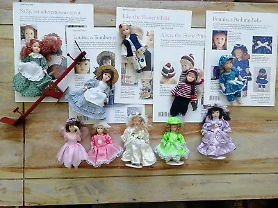 £10 • Buy Deagostini Bonnie, Alice, Lily, Louise, Sally Porcelain Dolls +books+other Dolls