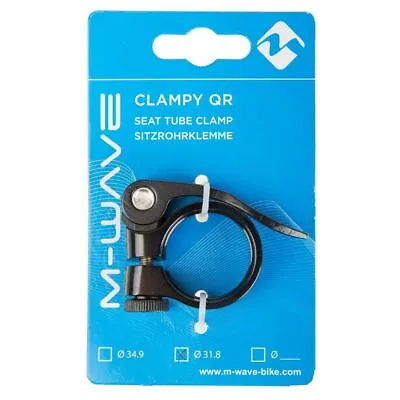 M-WAVE QUICK RELEASE MOUNTAIN BIKE CYCLE BICYCLE SEAT POST CLAMP 34.9mm UK STOCK • £6.85