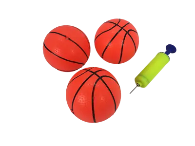 3 Pack Inflatable Magic Shot Pro Mini Hoop Basketballs With Pump (4 Inch Balls) • $9.99