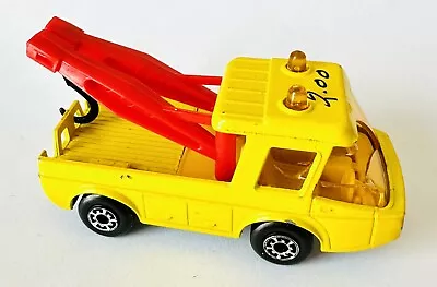 Matchbox Superfast No 74 Toe Joe Tow Truck Yellow 1972 Lesney Vintage Toy Car • $11.50