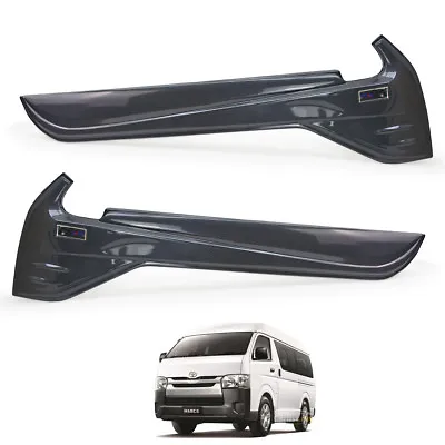 Line Window Sill Cover Front Trim Carbon Black Fits Toyota Hiace D4D 2005 2016 • $364.55