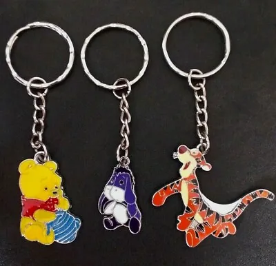 Disney Tigger Eeyore Winnie The Pooh Bear And Piglet Keychain / Keyring Charm • £3.25