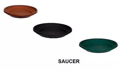 £2.99 • Buy Plastic Round Plant Flower Pot Base Saucer Plate Tray Water Planter Tray        