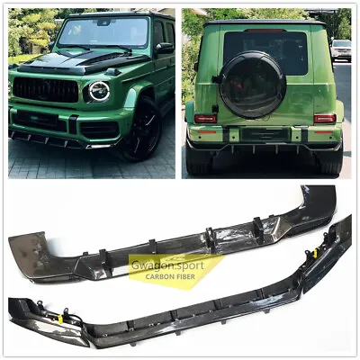 Carbon Fiber Front Lip Cover Rear Diffuser For W464 G-Class G63 AMG 19-23 Stock • $1250