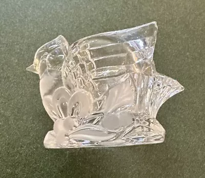 Gorham Cardinal Votive Crystal Candle Holder Bird - Never Used • $13.75