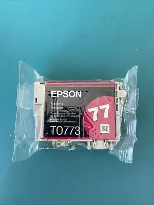 New GENUINE Epson 77 Magenta HIGH CAPACITY Ink Cartridge (Epson T0773) • $11