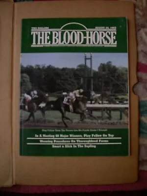 1983 Magazine Blood Horse Racing Play Fellow Travers Slew O Gold NML • $10.99