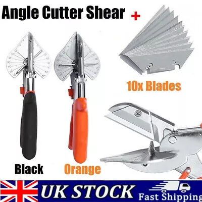 Multi Angle Cutter Shear Mitre Shears Gasket Cutter Trim Bead Snips Steel Blade • £13.39