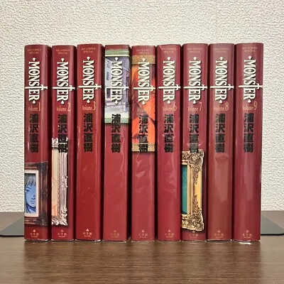 MONSTER Full Version Vol.1-9 Complete Set Manga Secondhand Book Naoki Urasawa • $139