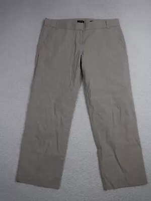 J. Crew Womens Chino Pants Size 6 City Fit Cocktail Capri Mid Rise Beige • $10.88