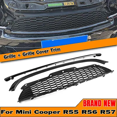 For Mini Cooper S JCW R55 R56 R57 R58 R59 2007-2015 Front Bumper Grille W/ Frame • $89.49