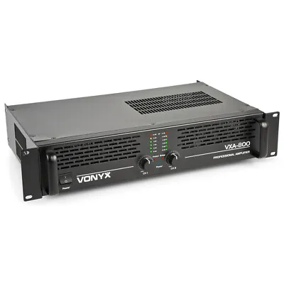 VXA Stereo Power Amplifier For DJ PA Installation Sound System 2x400w Bridge Amp • £195