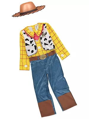 £18.95 • Buy Boys Disney Toy Story Woody Fancy Dress Up Costume Kids Age 7-8 Years