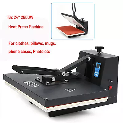 16x 24  Digital Clamshell Heat Press Transfer T-Shirt Sublimation Press Machine • $275.50