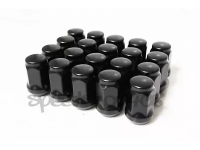 Z RACING Black 14X1.5mm 19 Hex 35mm Steel Closed Ended Lug Nuts 20 Pcs Set • $24.99