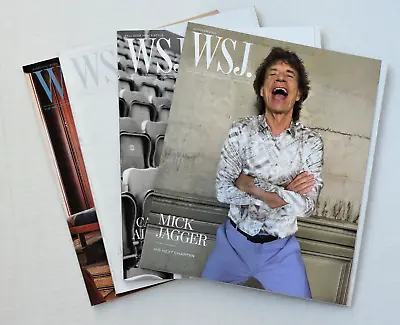 4 WSJ Wall Street Journal Magazines Jun-Oct 2023 Mick Jagger Jenifer Aniston • $12.99