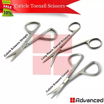 Premium Quality Cuticle Scissors Nail Art Cutting Manicure Pedicure Nail Removal • $6.87