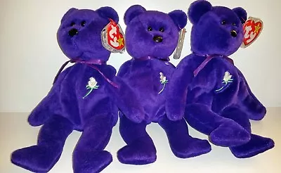 £275000 • Buy Princess Diana Beanie Baby Ind PE & PVC No Gap & Ind PE With Gap (Ghost Version)