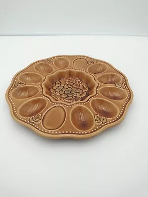 Vintage Norleans Japan 9.5   Deviled Egg Plate Platter Eggs Dish Party Tray  • $10