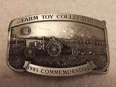 IH McCormick Deering 15-30 Tractor Pewter Belt Buckle LE 1985 Farm Toy Collector • $19.95