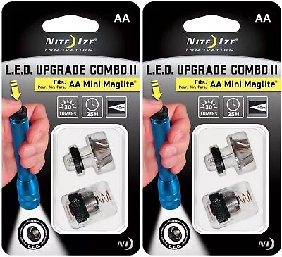 Nite Ize LED Upgrade Combo II Fits AA Mini Maglite (2-Pack) • $19.79