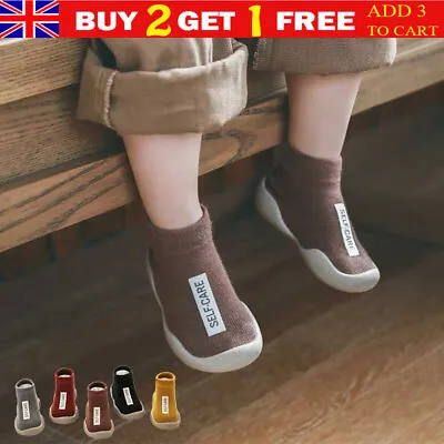 £5.82 • Buy Anti-slip Spring Slippers Kids Cotton Baby Fuzzy Shoes Floor Socks Toddler