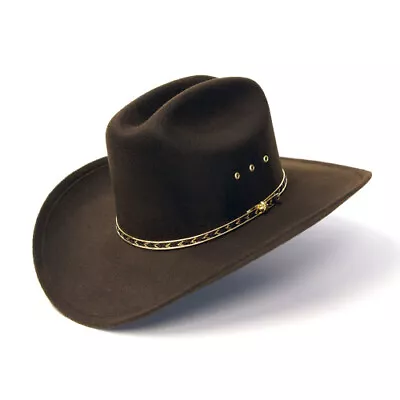 NEW! Brown Faux Felt Cowboy Hat - Adult Or Kids • $49.95