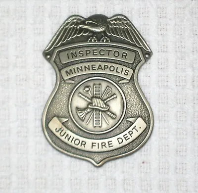 Old Vintage Minneapolis Minnesota Junior Fire Department Inspector Pin Eagle 2  • $14.95