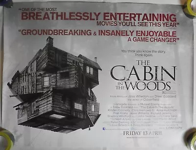 Cabin In The Woods (2011) Quad Cinema Poster 30 X40  • $18.94