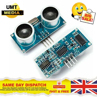 2 X Ultrasonic Module HC-SR04 Distance Range Measuring Transducer Sensor Arduino • £4.25