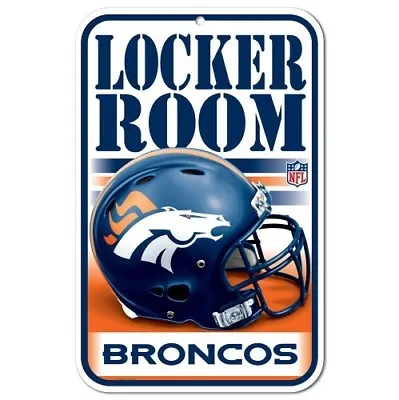 $14.97 • Buy Denver Broncos Locker Room Plastic Sign 11 X17  Durable Poster 