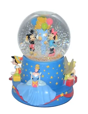 Disney Walt's 100th Snow Globe Musical Mickey Minnie Mouse Cinderella TinkerBell • $9.99