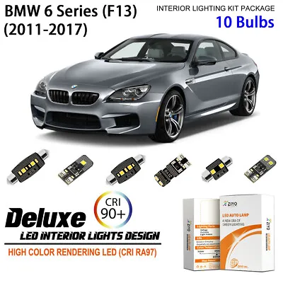 LED Interior Light Kit For BMW F13 6 Series Coupe White Dome Light Bulbs Upgrade • $18