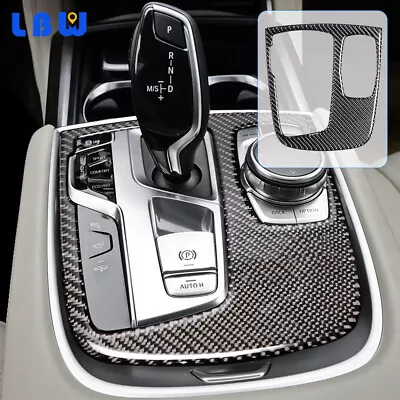 Carbon Fiber Interior Gear Shift Frame Cover Trim For BMW 7 Series G11 G12 2016+ • $26.38