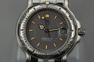 *EXC+5* TAG Heuer 6000 WH1212 Gray Professional 200m Quartz Men's Watch • $389.99