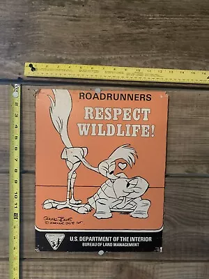 Vintage US Dept Of Interior Poster Sign Respect Wildlife  • $7.99